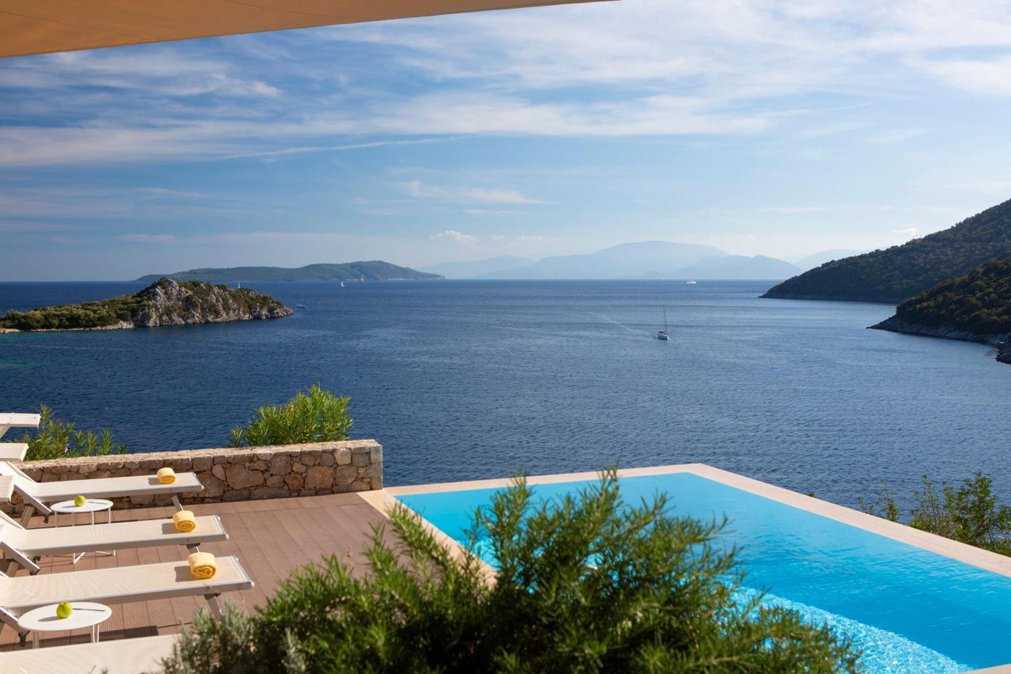 Villa Kalamos - Modern Villa In Sivota Bay With Direct Access To Sea エクステリア 写真